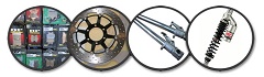 Motorcycle discs, shock and tubes, brake pads